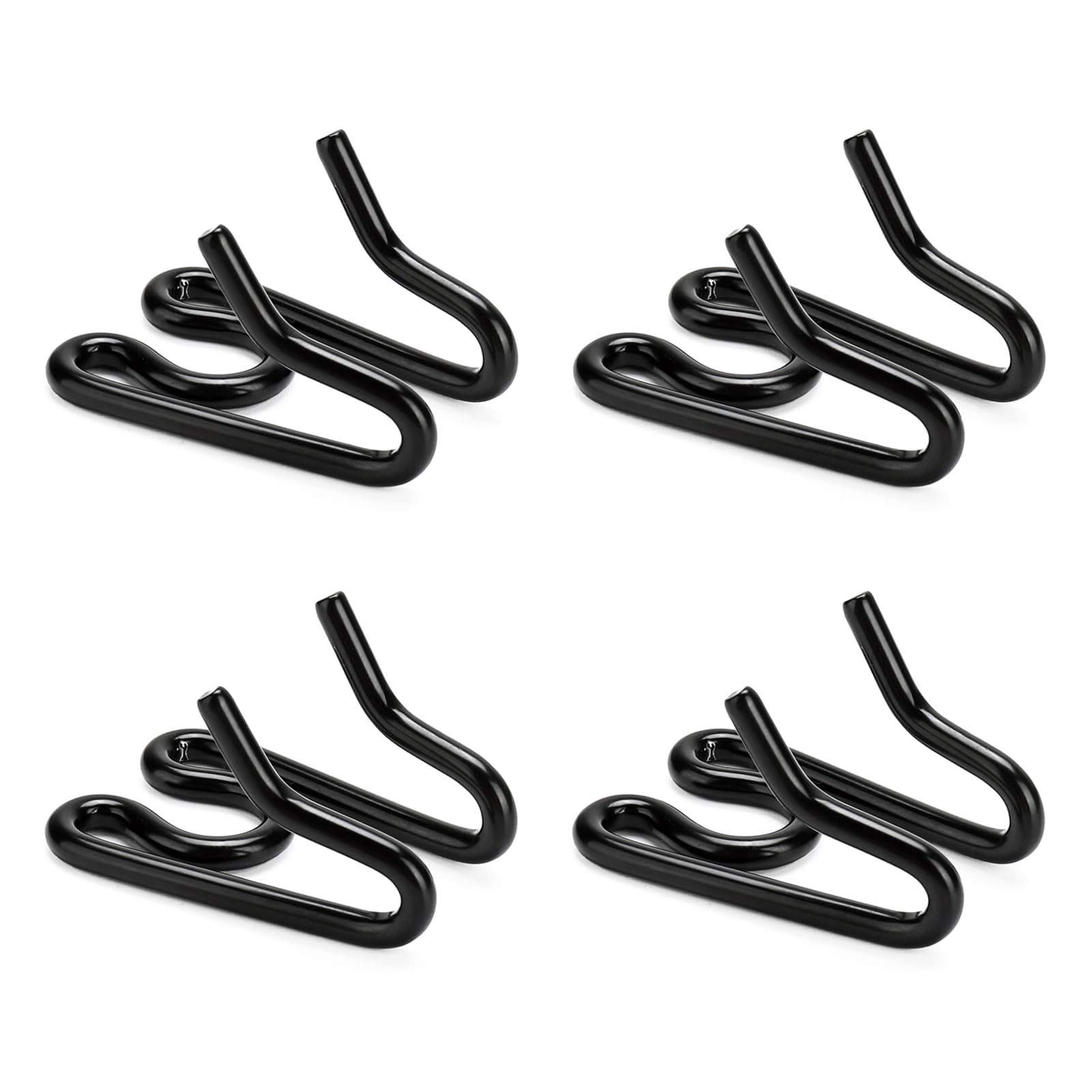 Dog Collar Extra Links Designed for Herm. Sprenger Collar (4 Pack) Steel Chrome Plated No Pull Dog Training Collar Links (2.25mm, Black)