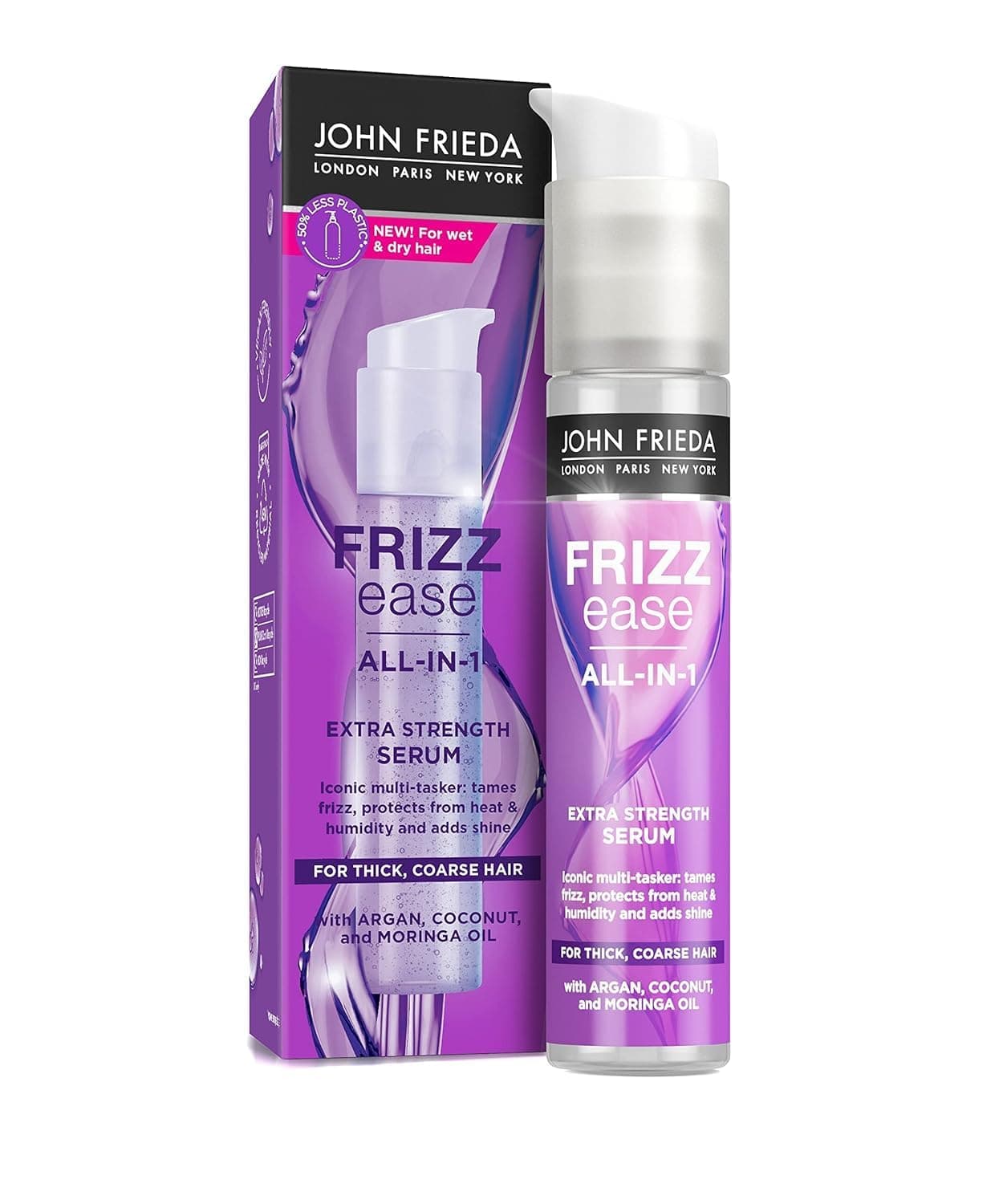 John Frieda Frizz-Ease Extra Strength 6 Effect Serum, 1.69 Ounce (3 Pack)