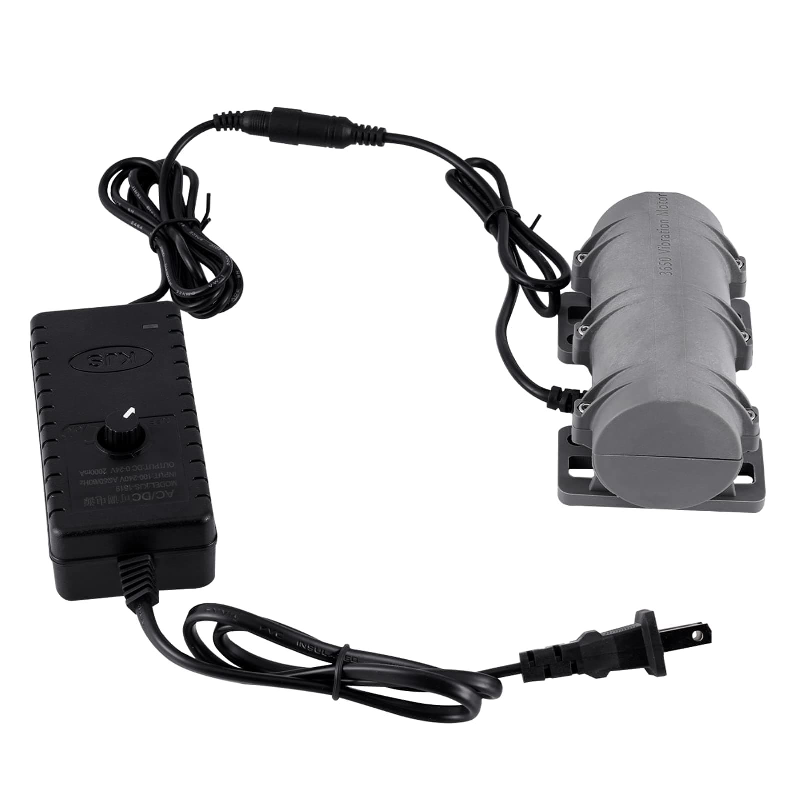 JIAWANSHUN DC24V Vibration Motor, 3800RPM Sieve Vibratior, Rotary Speed Vibrating Motor for Massage Bed Vibration Chair Medical Instruments, with Adjustable Speed Adapter (Speed Adjustable)