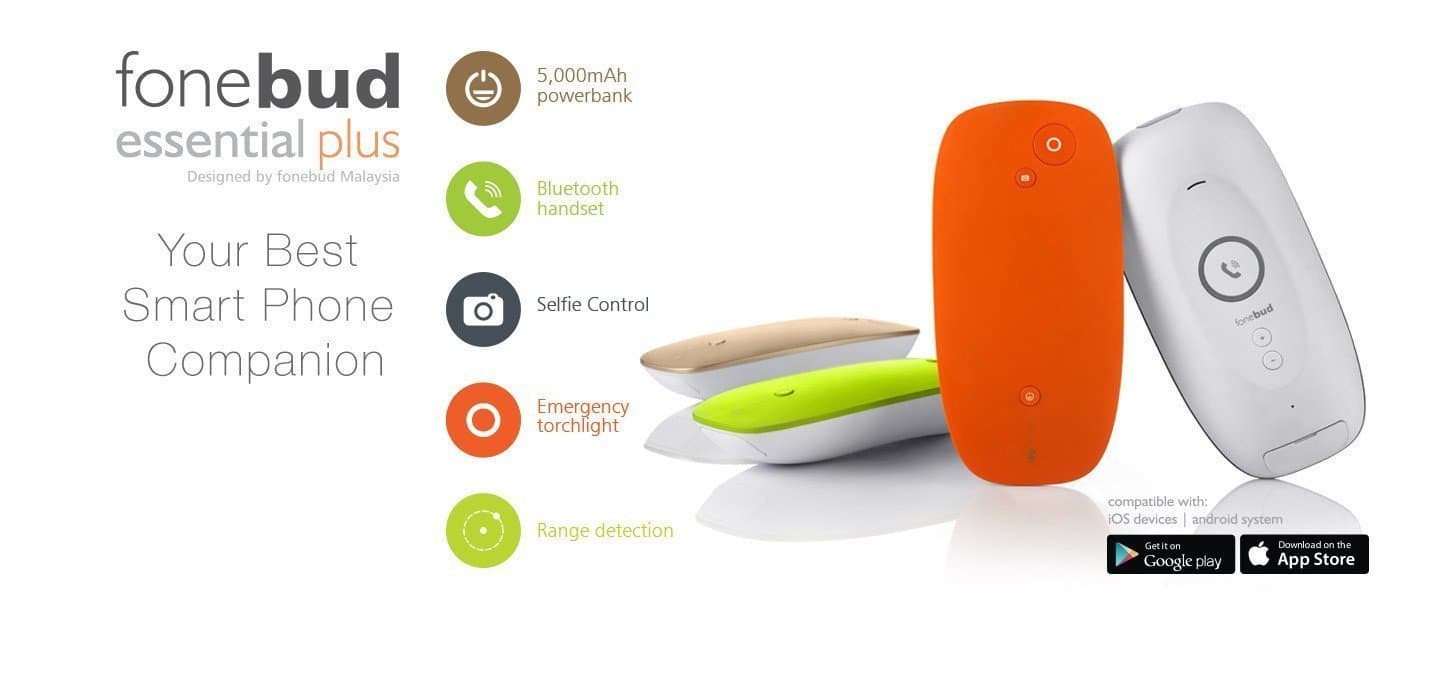 Smart Platinium Korea 2017 Innovation 6 in 1 Power bank Fonebud (orange)