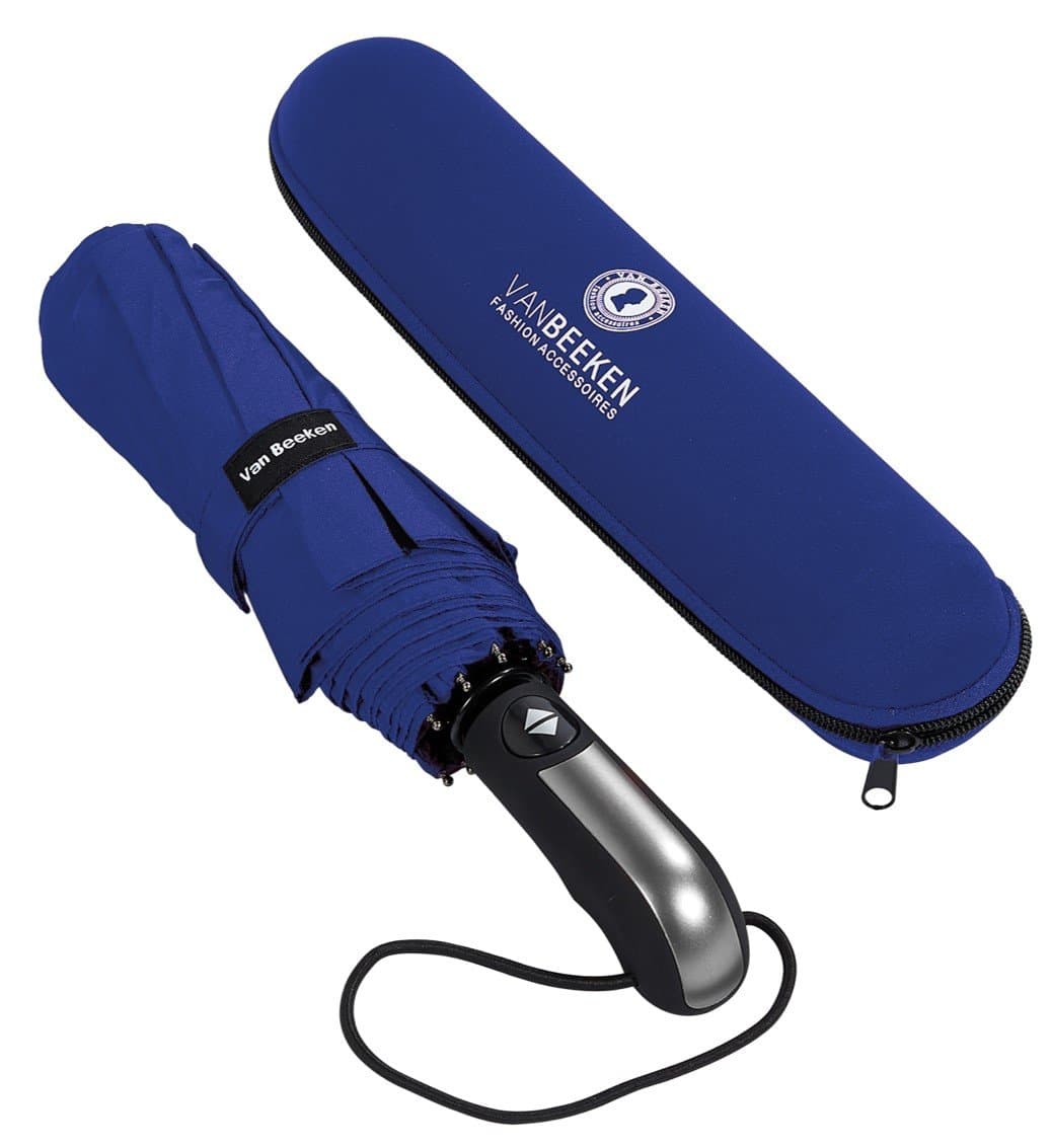 VAN BEEKEN - Kleiner Taschenschirm - sturmfester & winddichter Automatik-Regenschirm