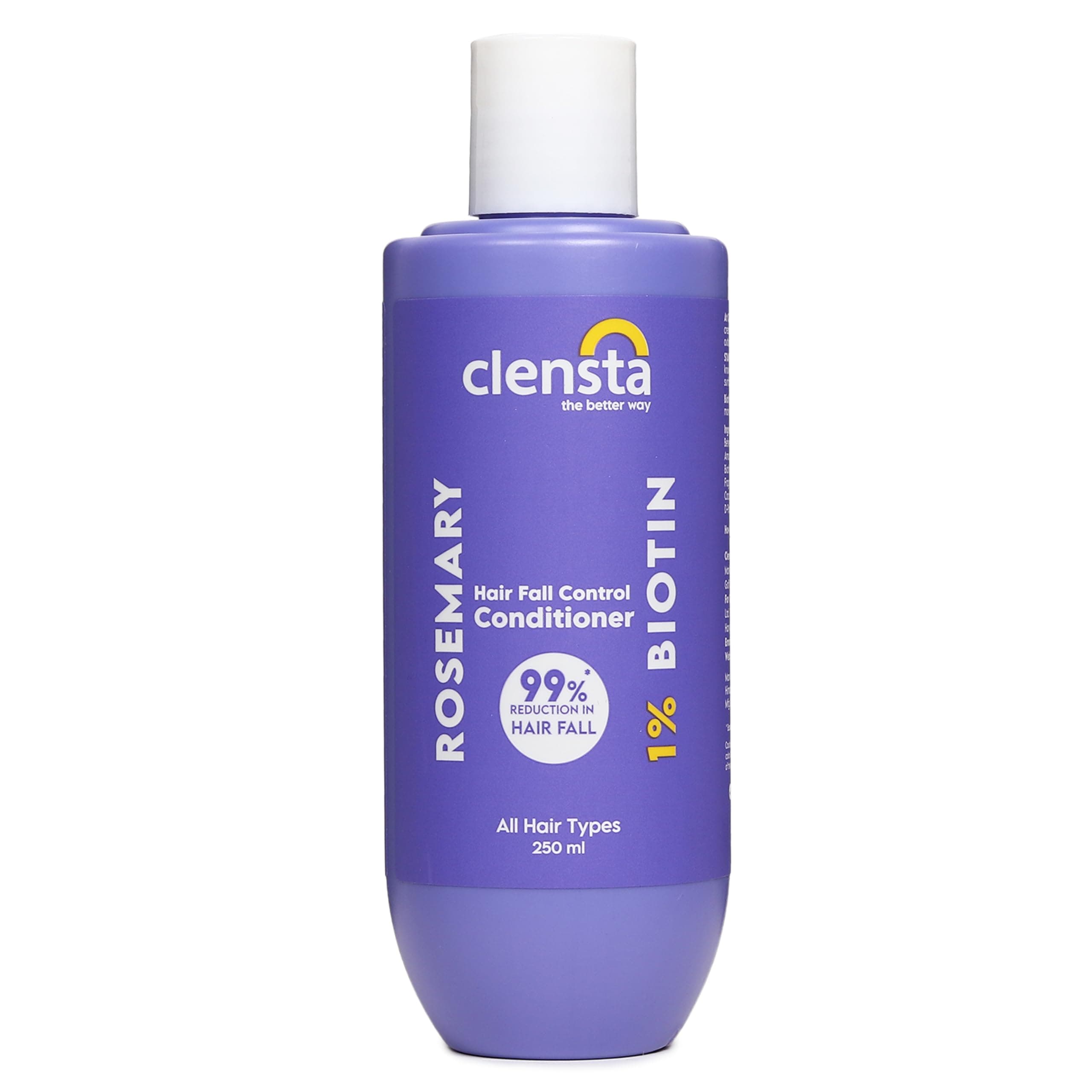 Rosemary Hair Fall Control Conditioner With Rosemary & Biotin For Reducing Hair Loss, Breakage & Daily Use | All Hair Types | Men & Women | Sulfate & Paraben Free - 250 ml