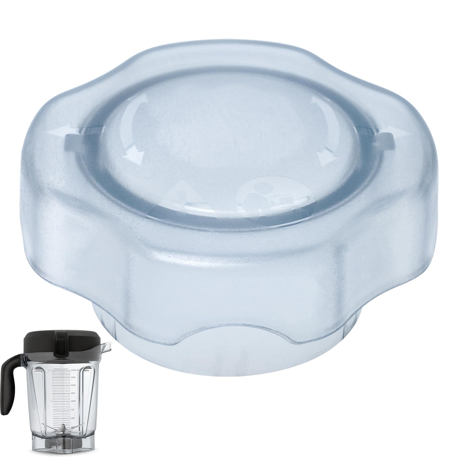 Swess Lid Plug Replacement Parts for Vita-mix 64oz Low Profile Container Plug Fit Drink Machine Pro750 Pro300 Low Profile 64-oz Container