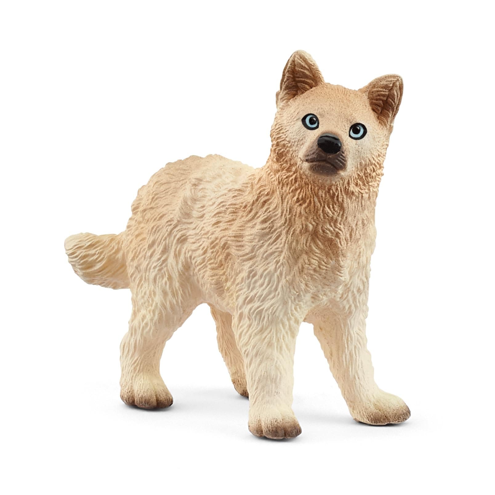 Wild Life - 2" Arctic Wolf Cub Toy Figurine. Realistic Hand-Painted Hard Animal Toys for Boys and Girls. Durable Educational Wolf Figure for Imaginative Play. Kids and Toddlers Ages 3+ 14881