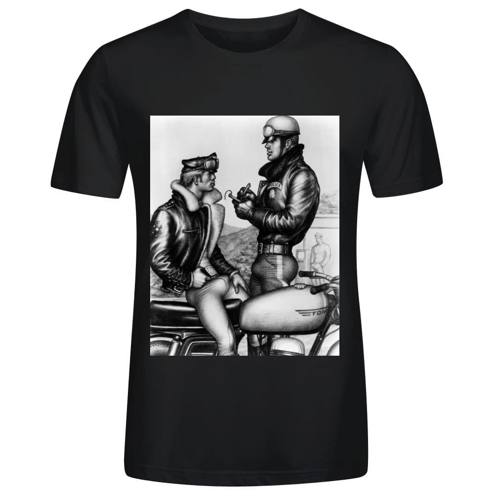 MEGANHO Design Bob Mizer & Tom of Finland Mens T-Shirt Cotton O Neck