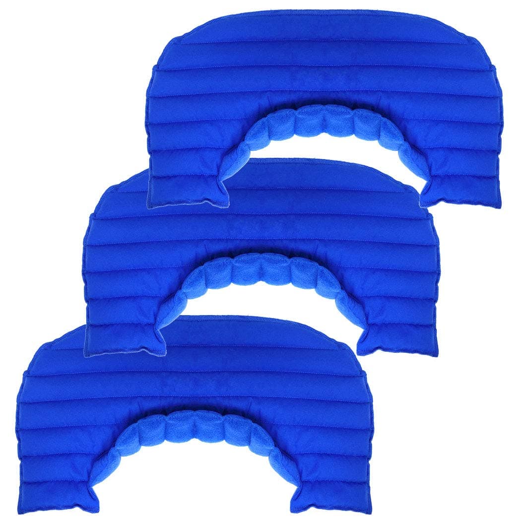 My Heating Pad Microwavable Neck and Shoulder Wrap Plus - Neck Wrap, Shoulder Relaxer, Portable, Large - 3 Pack Blue - Lavender Scent