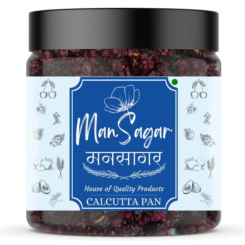 ManSagar Calcutta Pan Mukhwas – Authentic Indian Mouth Freshener | 400g Jar | Traditional Calcutta Flavor for Fresh Breath & Digestion