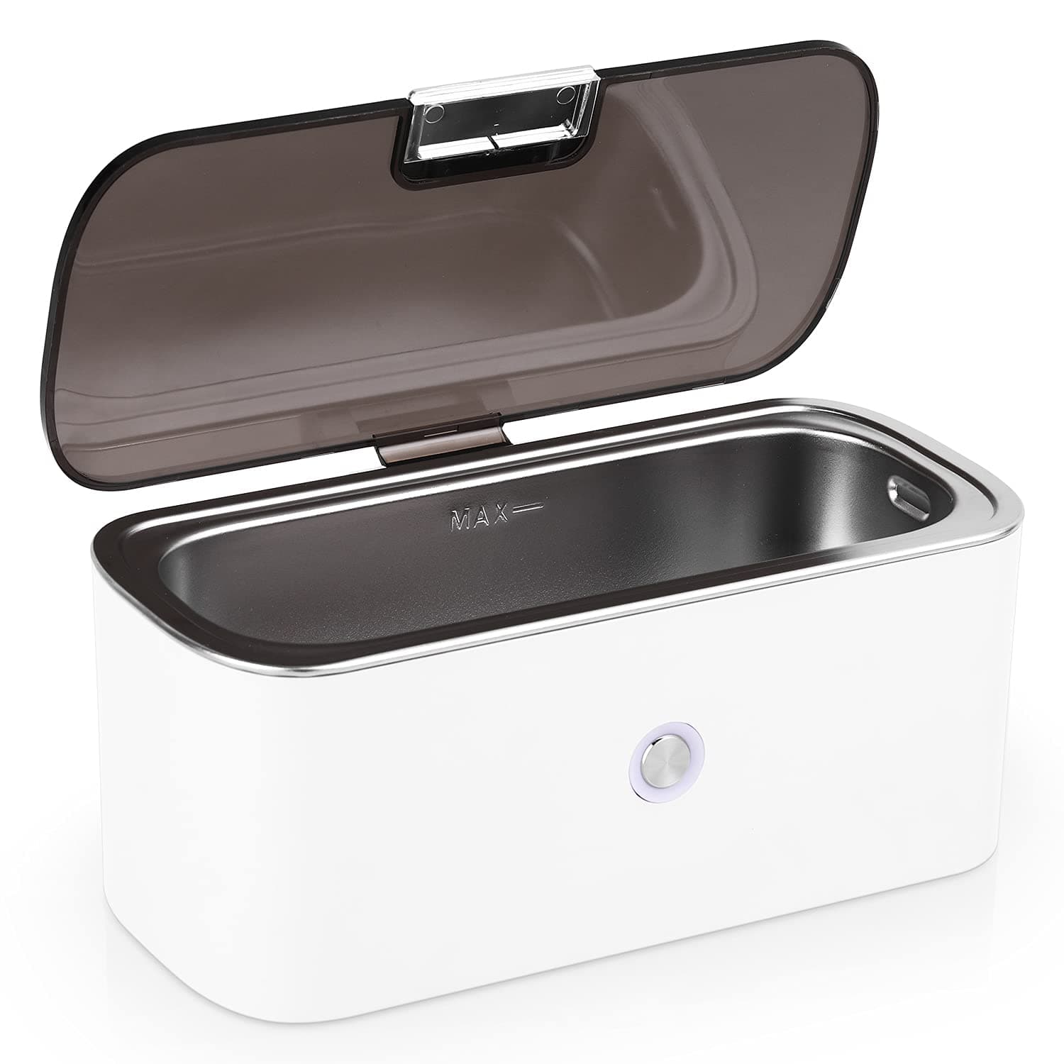 Ultrasonic Cleaner Ultrasonic Jewelry Cleaner 5 Min Timer Portable Household Ultrasonic Jewelry Cleaner Machine Ultrasonic Glasses Cleaner for Jewelry Eyeglasses Ring Coin Denture