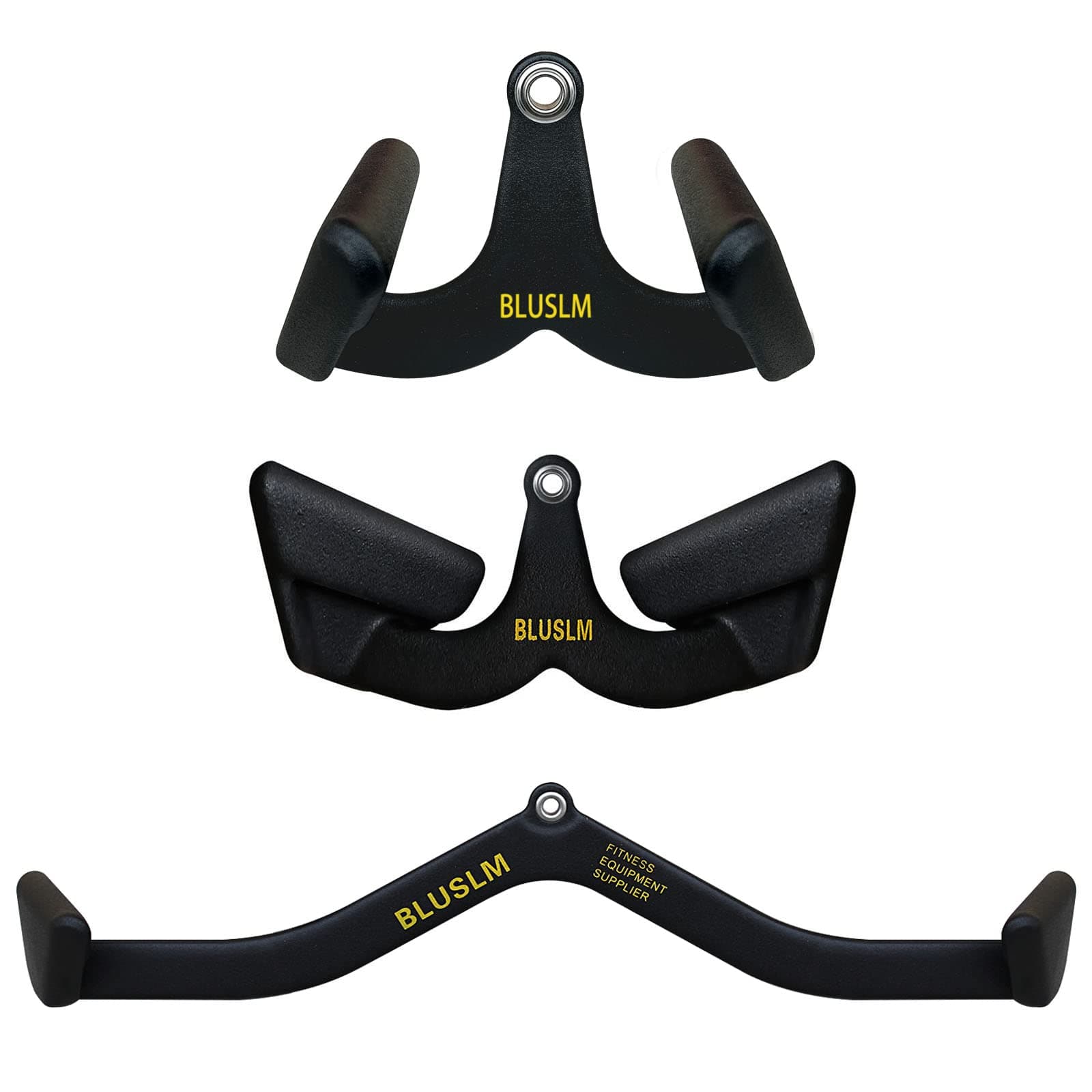 LAT Pull Down Bar for Cable Machine, LAT Pulldown Attachments T-bar V-bar Cable Attachment for Gym, Back Tricep Strength Training Handle