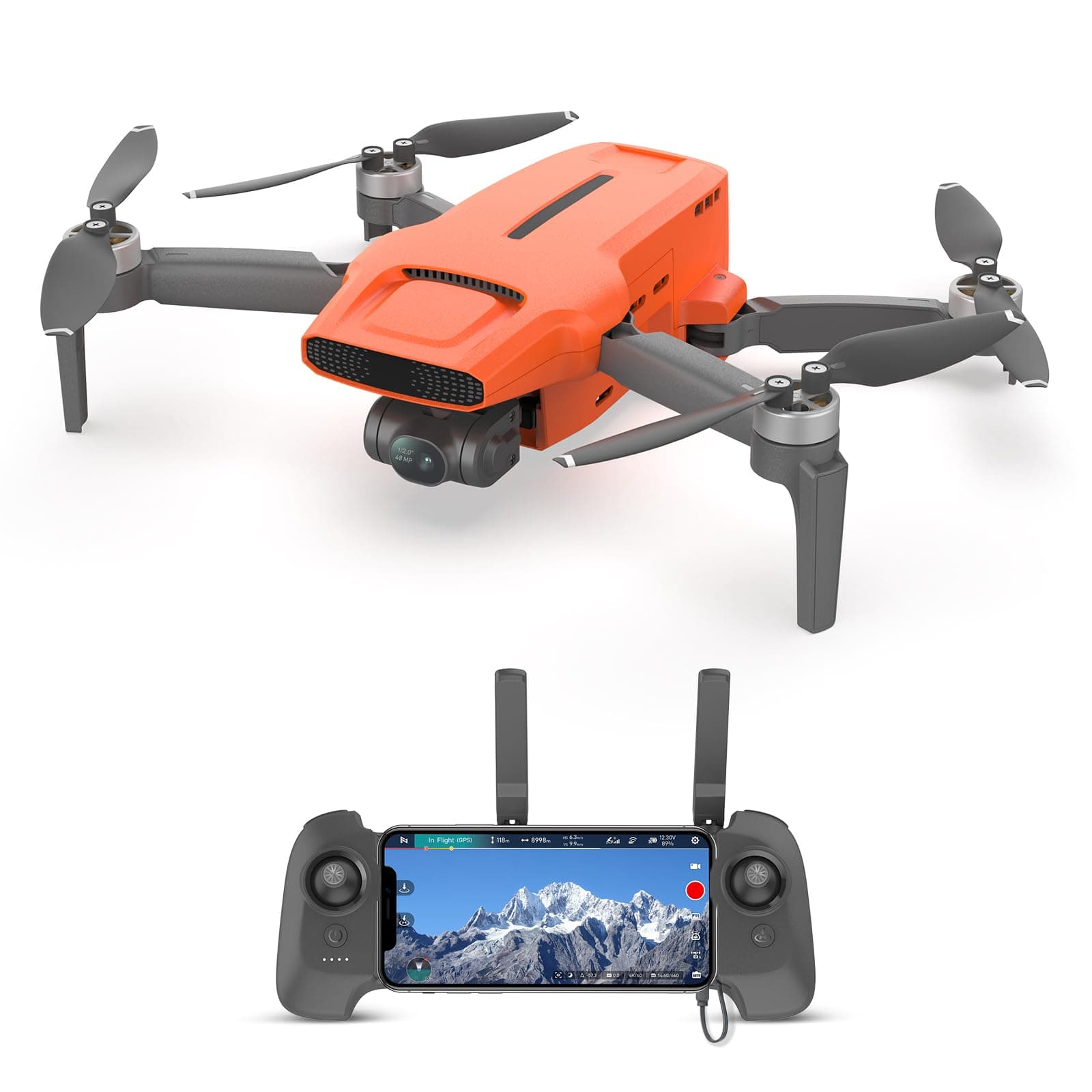 Mini 3 Drone with Camera for Adults 4K, Upgraded Imaging Module, 3-Axis Gimbal, 9KM HD Transmission, 4K/60fps 48MP Camera, AI Night Vision, Auto Return, Visual Tracking, 32min Flight
