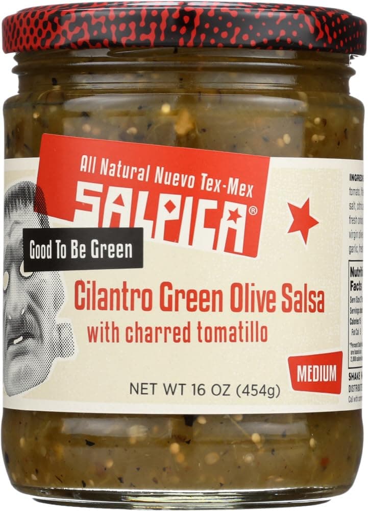 Salpica Green Olive Salsa 16oz by Salpica