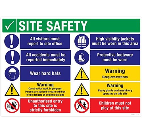ST806-A2NT-01 Safety Poster Site Safety Material Nt Polystyrene Pack Of 1 420 L X 594 W
