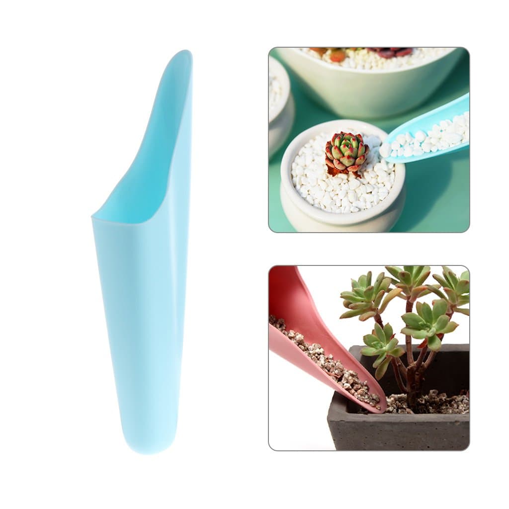 Kimnny Plastic Shovel, Plastic Shovel Utility Soil Scoop Gardening Tools Succulent Plant Bucket Helper 1 Piece Colors Randomly