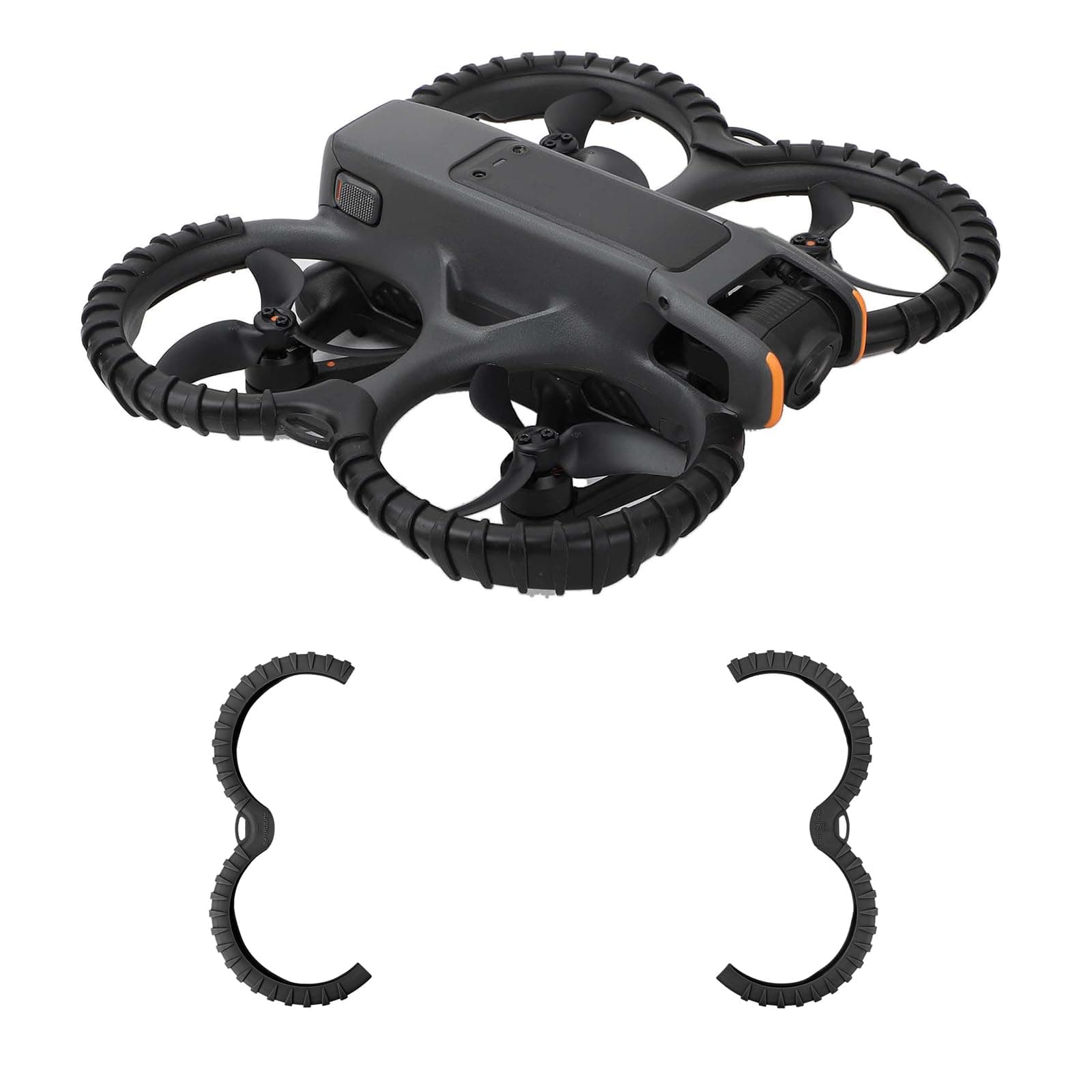 AVATA 2 Propeller Guard Protector,Prop Bumper Anti-Collision Protective Cover for DJI AVATA 2 Drone Accessories (Black)