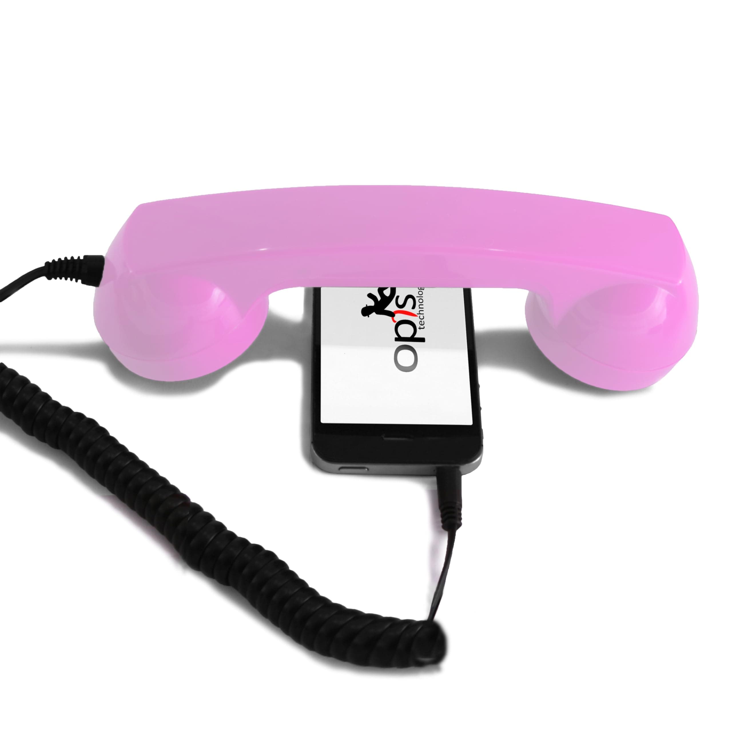 Opis 60s Micro Retro Phone Handset for Cell Phone (Pink)