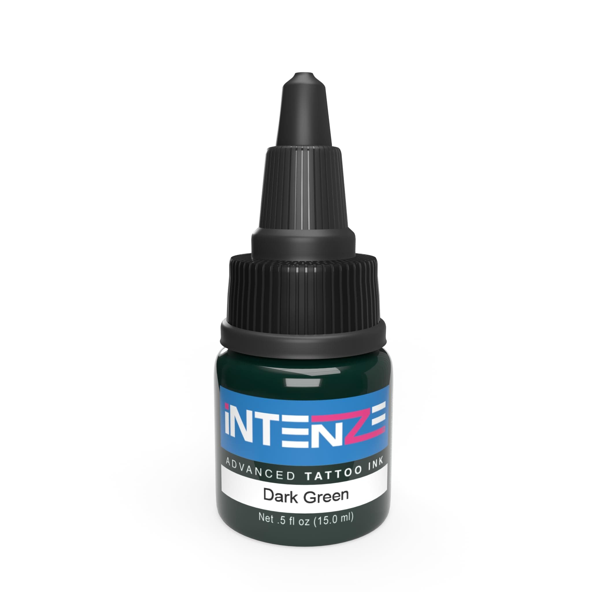 Dark Green Tattoo Ink 1/2 oz with Excellent Long-Lasting Opacity, Made in USA, Exceptional Skin Coverage, Sterilized and Direct from The Manufacturer