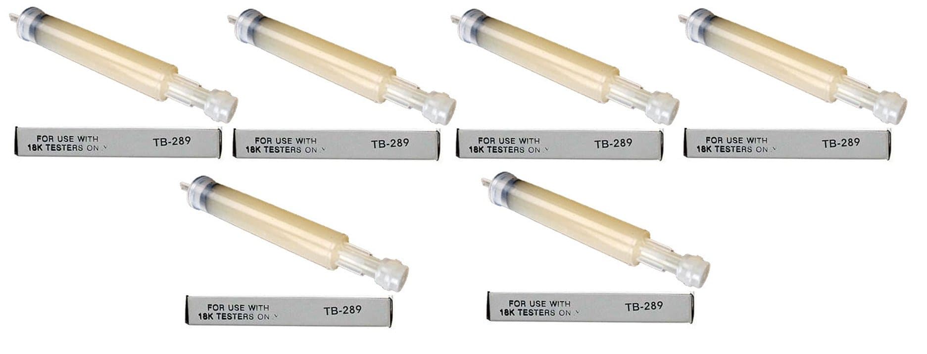 Tri Electronics Gold Tester Gel Tube Refill Cartridge TB-289 GT-3000 GXL-18 6 pc-L8