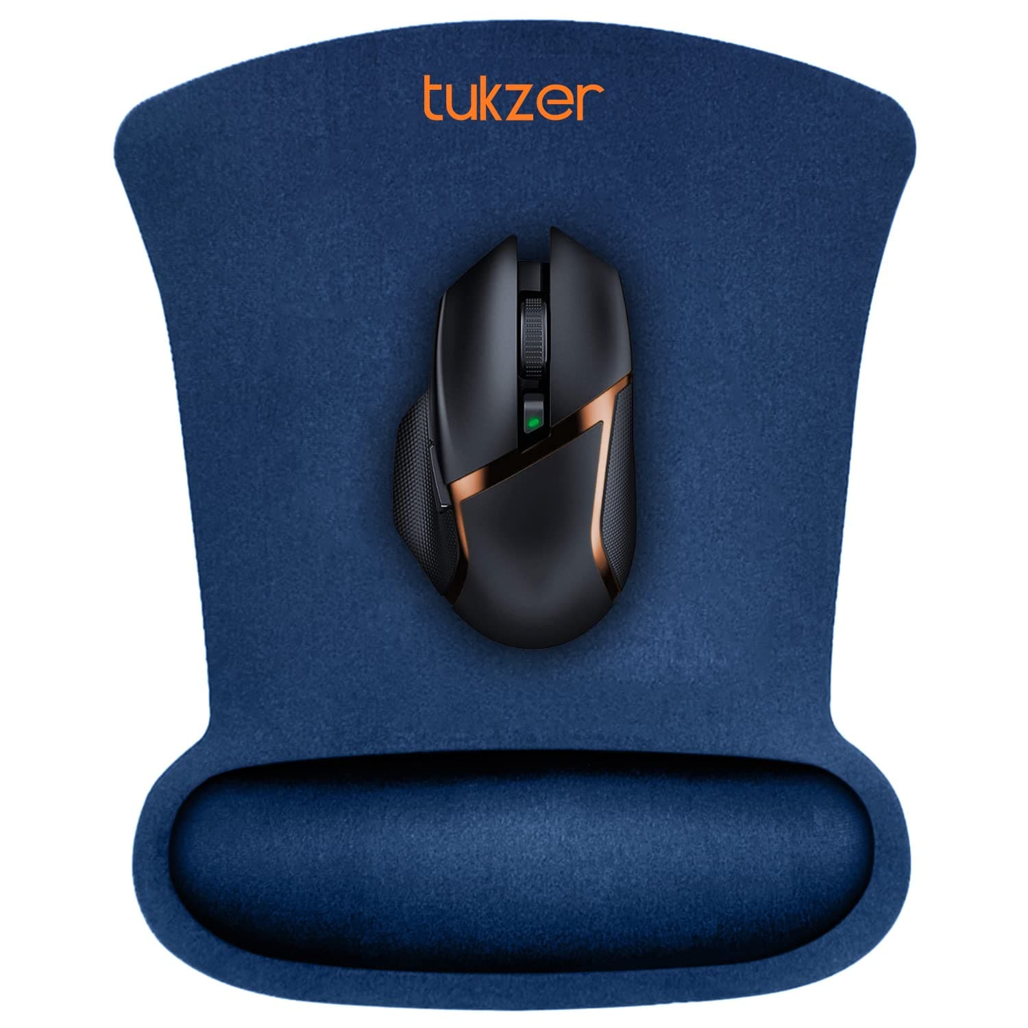 Gel Mouse Pad| Memory Foam Cushion Mousepad with Wrist Support, Ergonomic Design| Non-Slip Rubber Base| Suitable for Gaming, Computer, Laptop, Home & Office Non-Slip Rubber Base (Dark Blue)