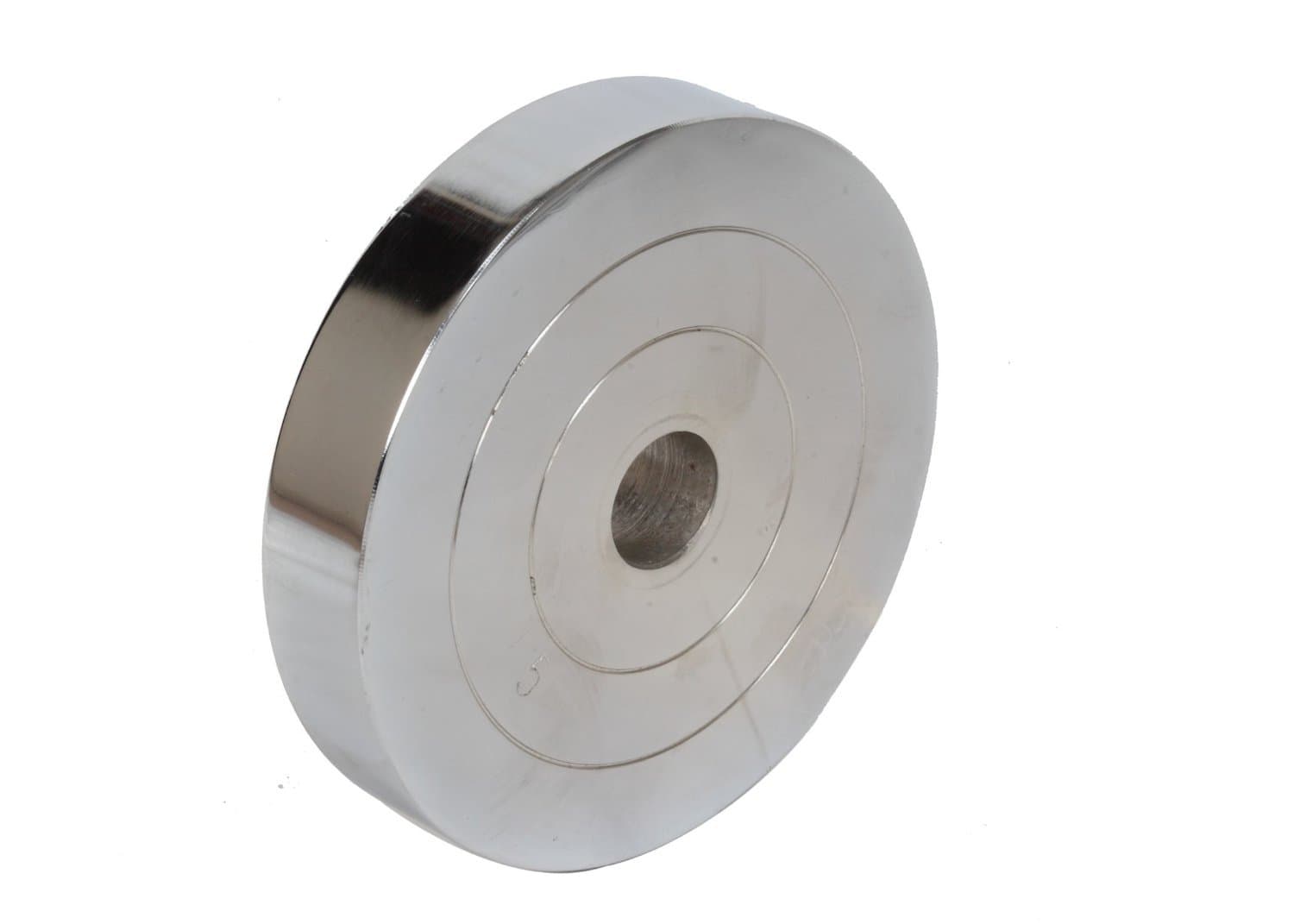 10 Kg Spare Chrome Steel Weight Plates 5 Kg x 2 Plates