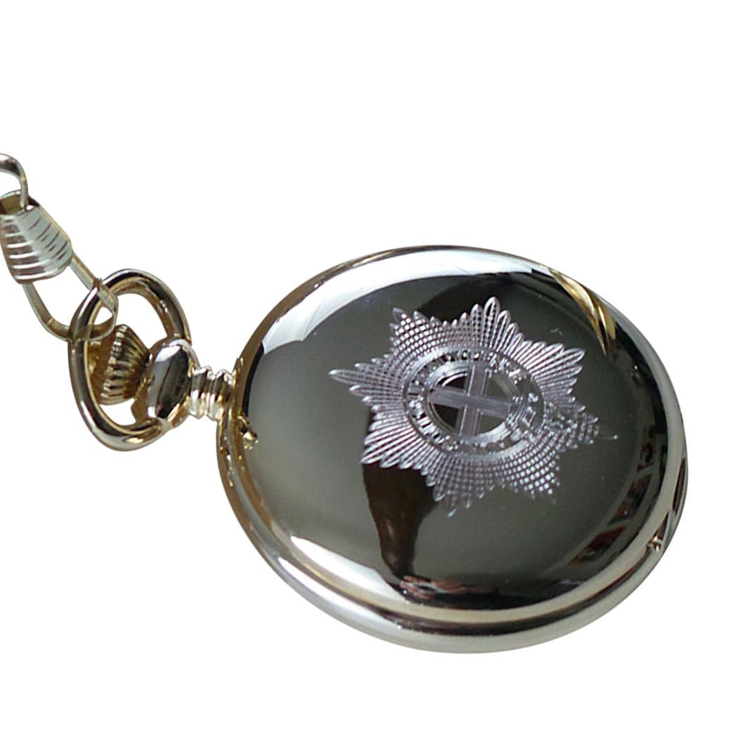 The Luxury VaultColdstream Guards Real 24 Carat Gold Plated Army Crested Pocket Watch Military Crest Luxury Gift in Case