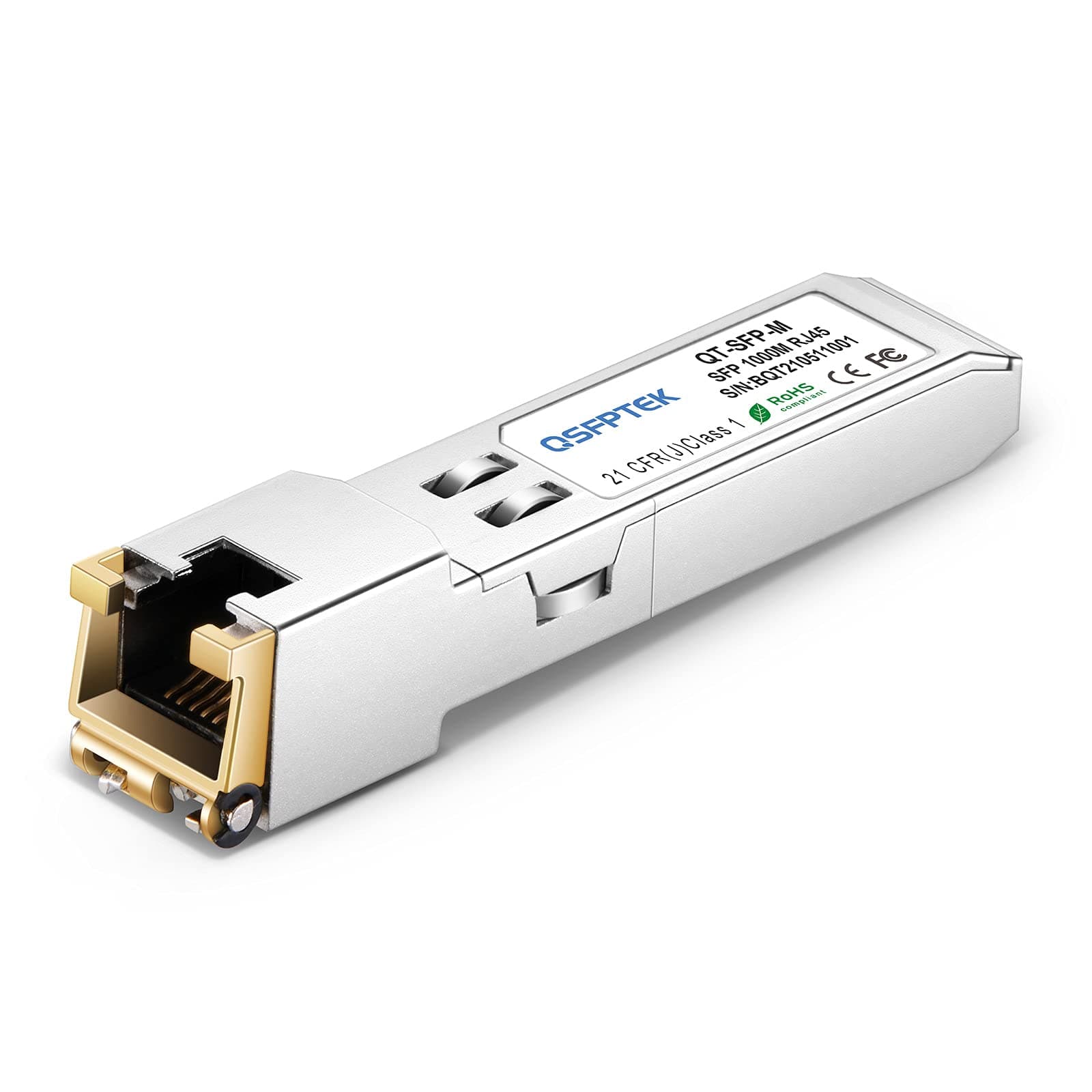 QSFPTEK for Netgear AGM734 Gigabit SFP Copper RJ45 Module 1000BASE-T Transceiver, up to 100m
