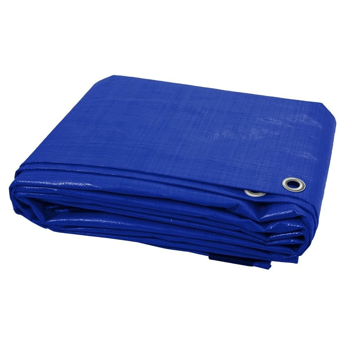 – 3 x 4 m Blue Tarpaulin Waterproof Tarp Sheet Cover, Groundsheet - Waterproof, Weatherproof, Frost-Resistant, UV Protection, Universal, Multipurpose, Reinforced Eyelets