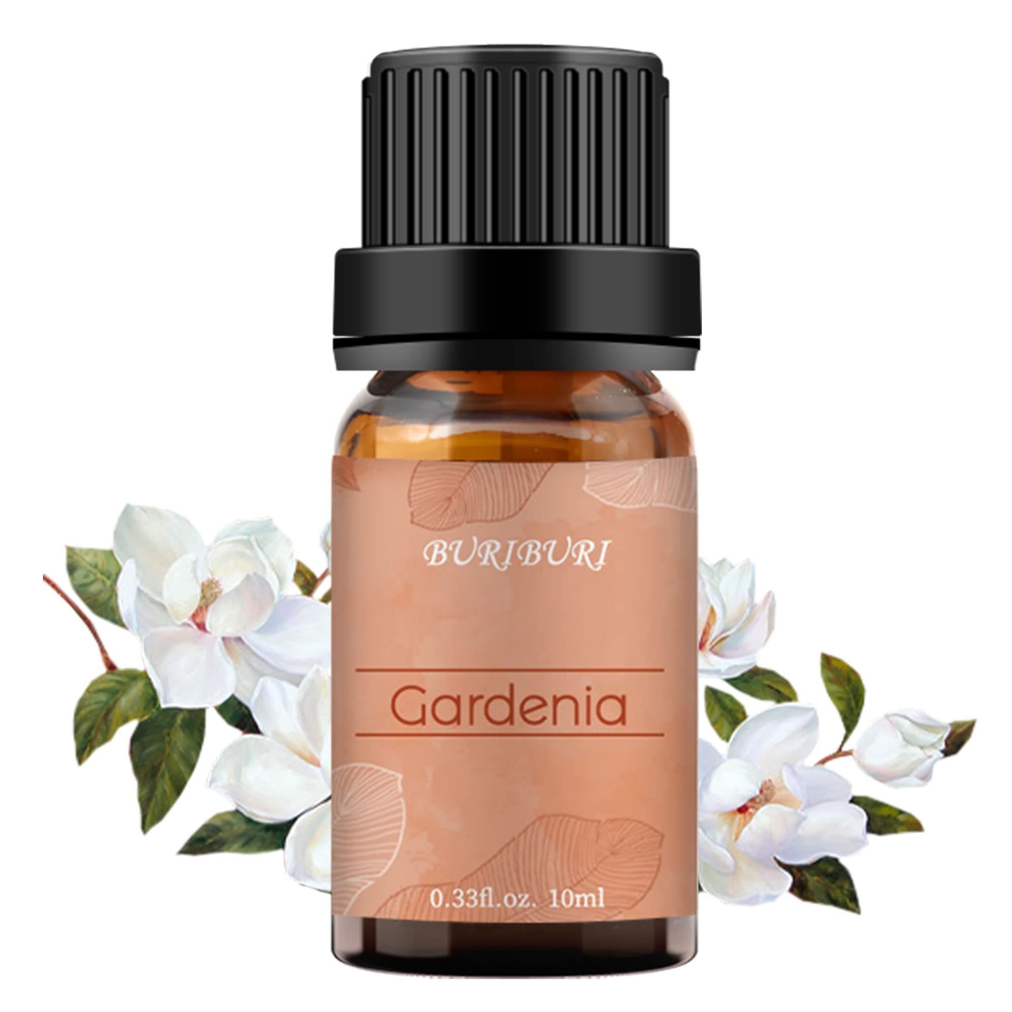 BURIBURI Gardenia Essential Oil, 100% Pure Gardenia Fragrance Oil, Fragrance Oil Essential Oils 10ML for Soap Candle Making