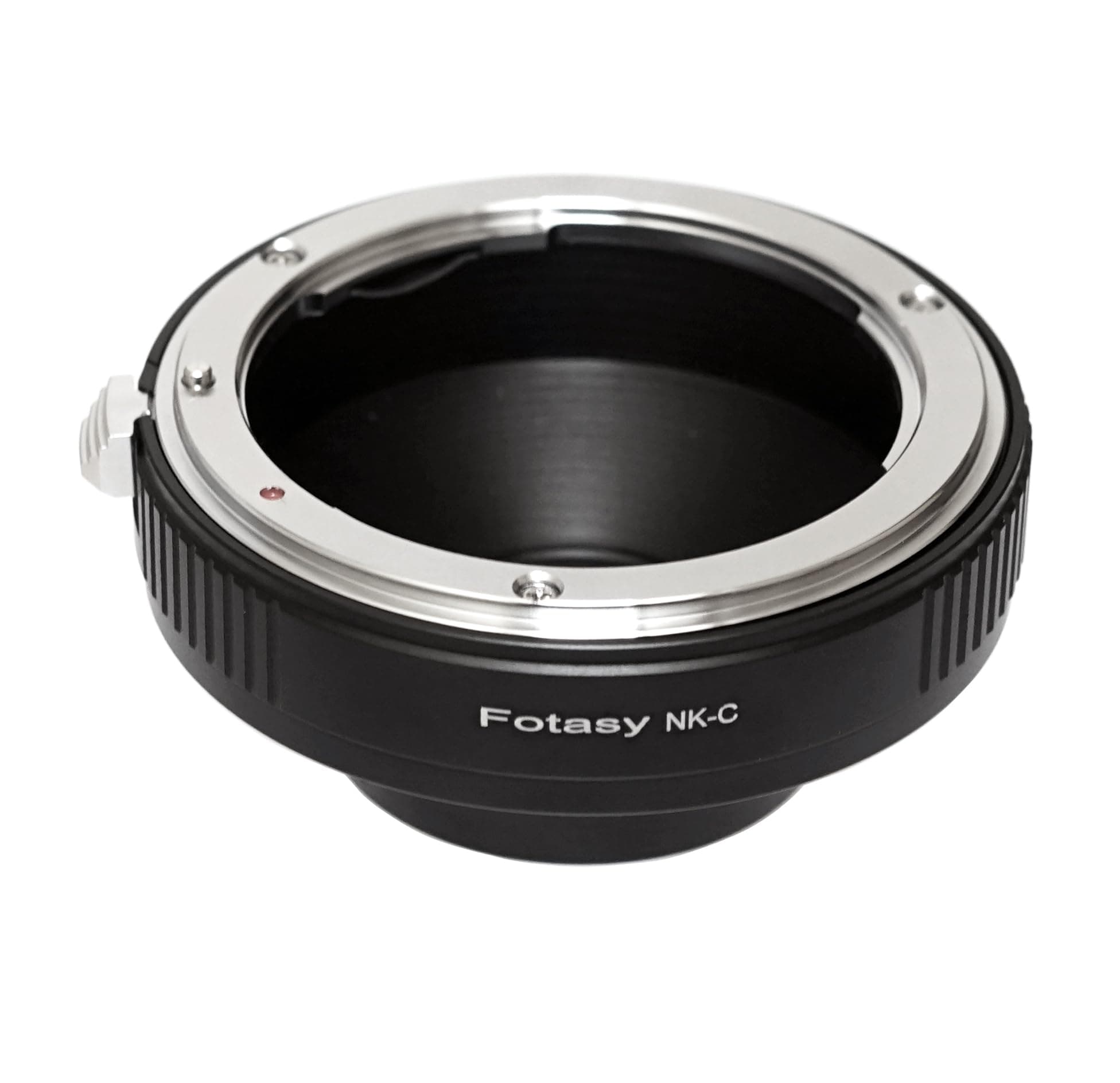 Fotasy 16mm Prime Black C Mount & Nikon F Lens Adapter, Manual Focus, No Electrical Contacts, Compatible with CCTV, Microscope Cameras & Cine Movie Making System