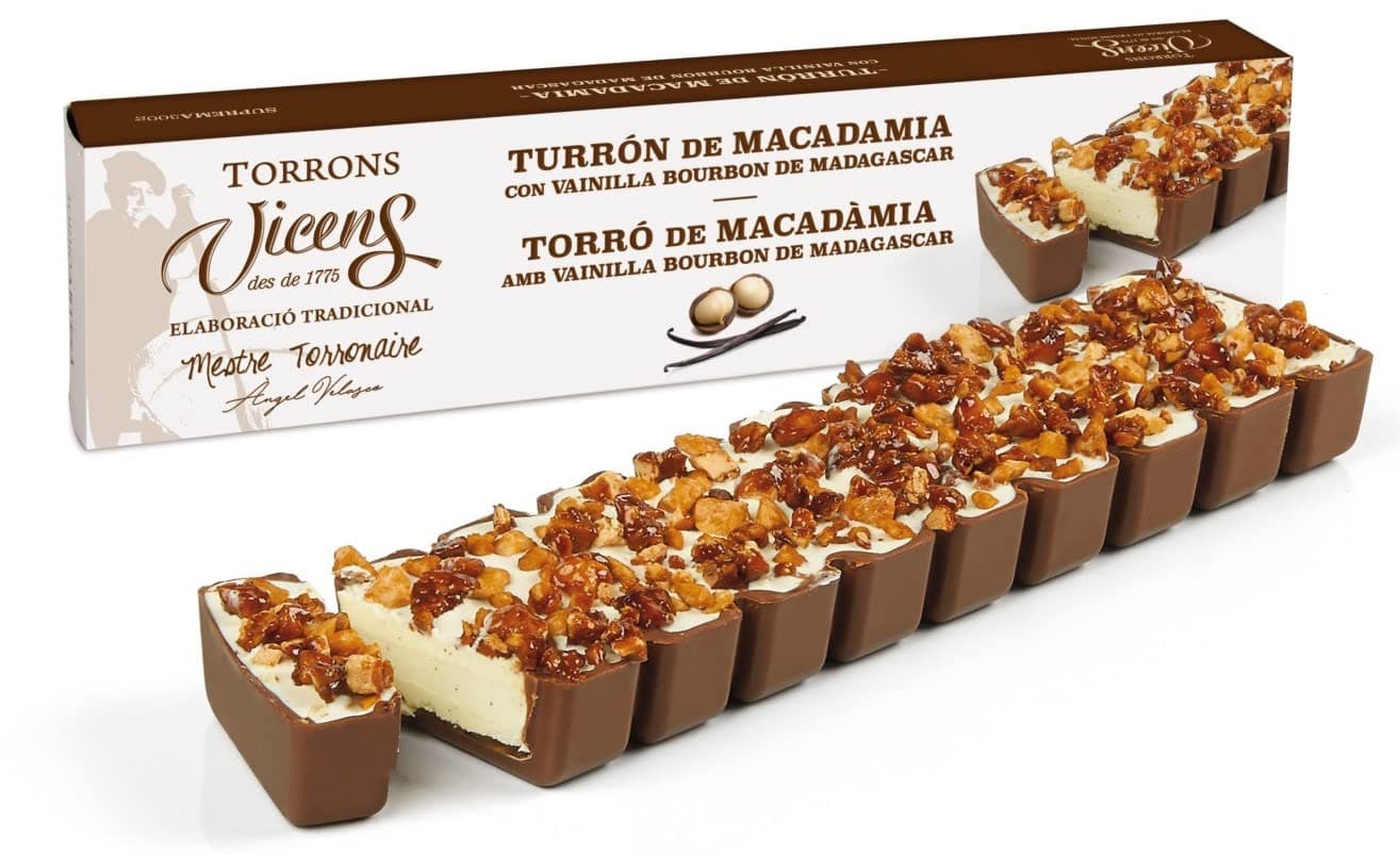 Vicens Agramunt's Torrons - Excellence Collection - Macadamia nougat with Bourbon Vanilla from Madagascar - 10.58oz/ 300gr