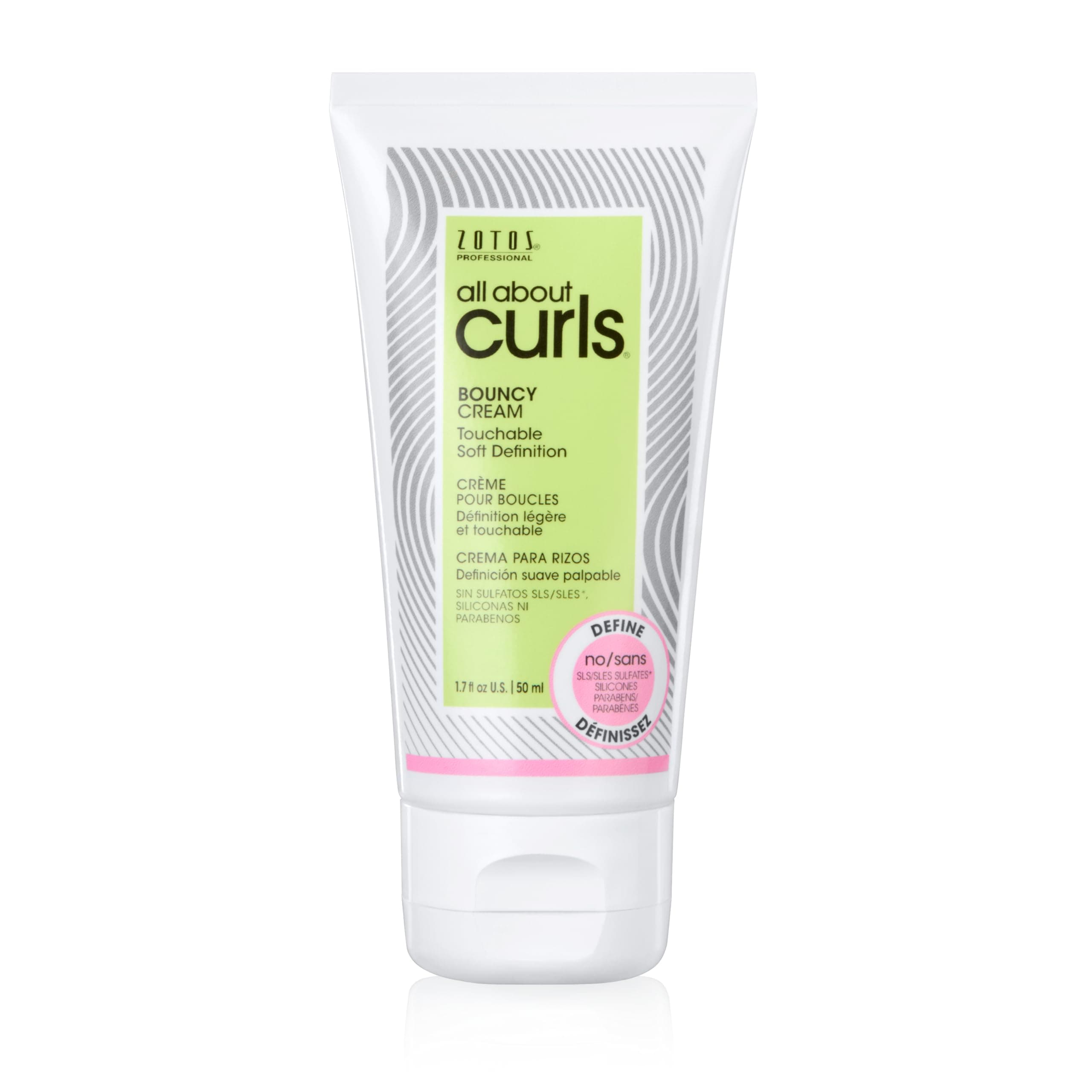 All About Curls - Bouncy Cream, Free of Sls Sles Sulphates, Silicones and Parabens, Colour-Safe, 50ml