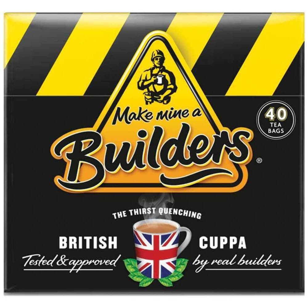 Make Mine a Builder's Teabags | Master Blended British Black Tea (Black, 40 Count (Pack of 1))