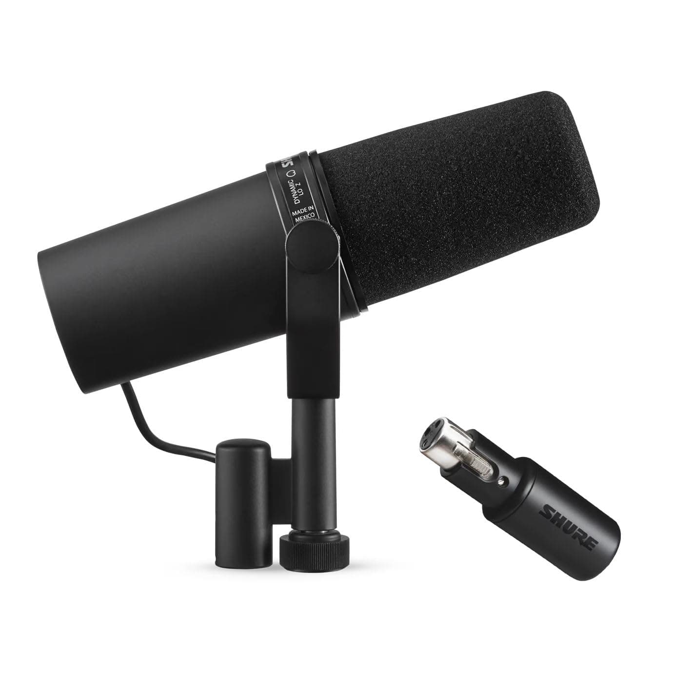 SM7B, Cardioid Studio Microphone + Shure MVX2U XLR-to-USB Digital Interface with Headphone Jack