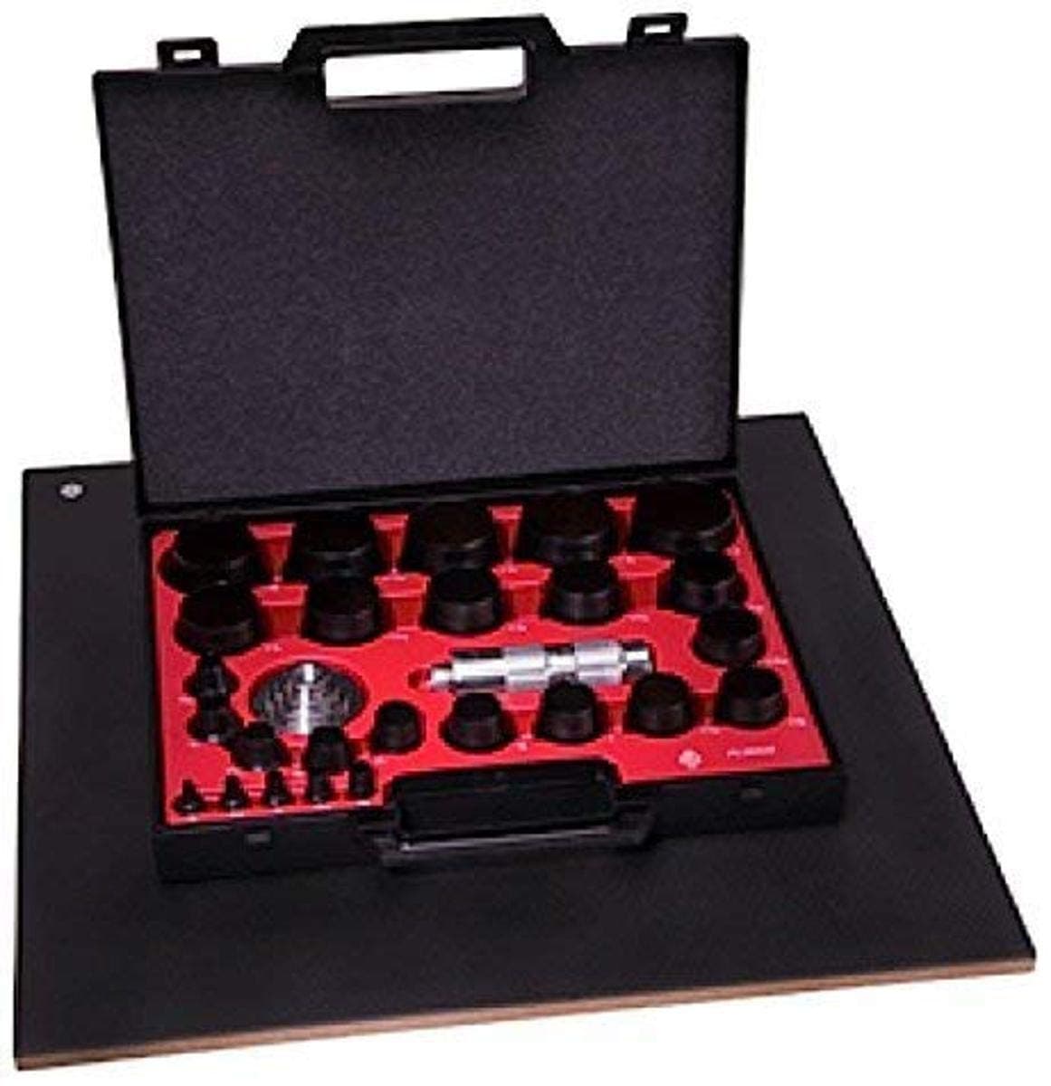 Allpax AX1302 Hollow Punch Kit, 27-Piece, Knurled Grip Type, Steel