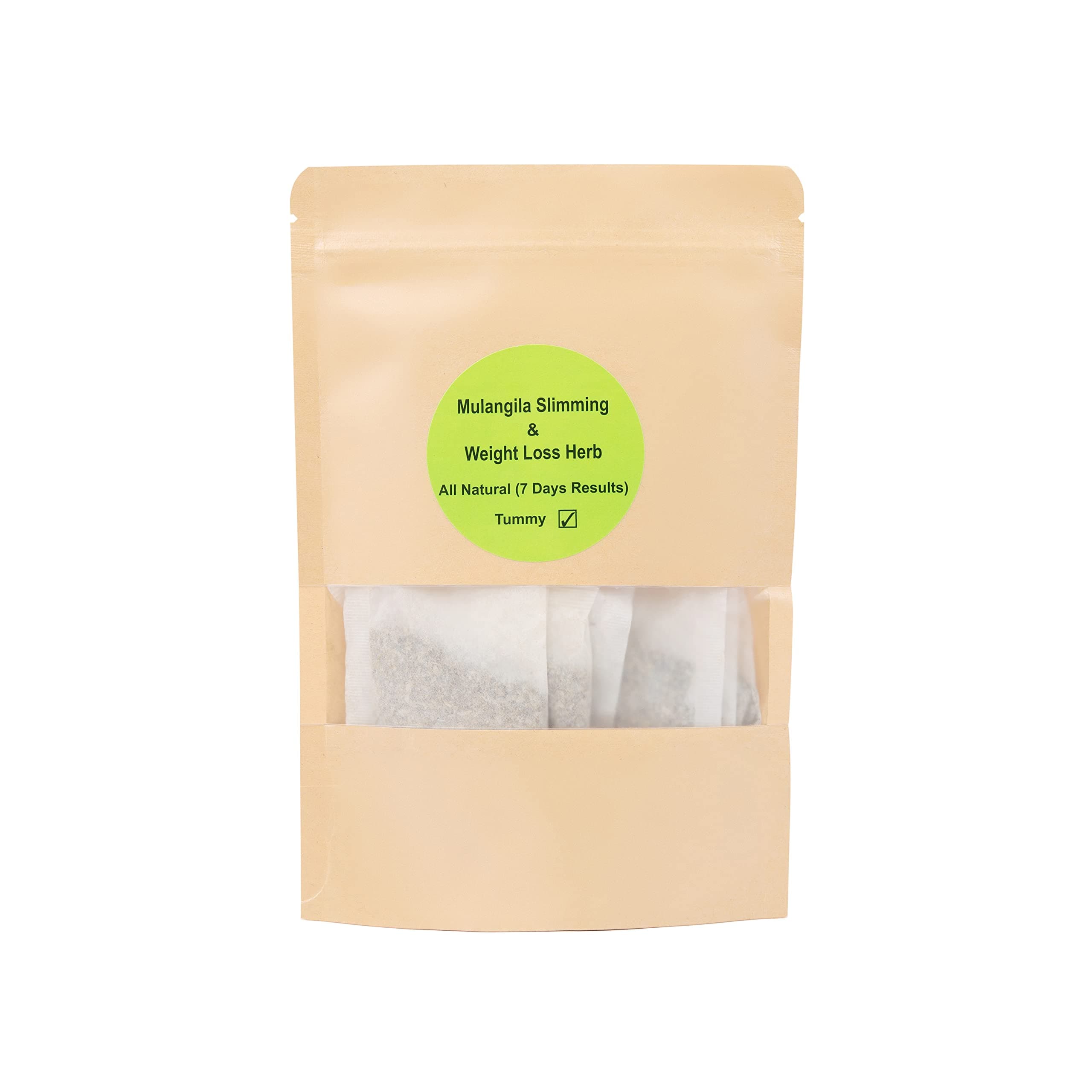 Naturally Slim Herbal Tea Blend: Body Shaping, Metabolism Boosting, Appetite Suppressing, Detox & Wellness Tea, 24 Tea Bags for Healthier You (Tummy)