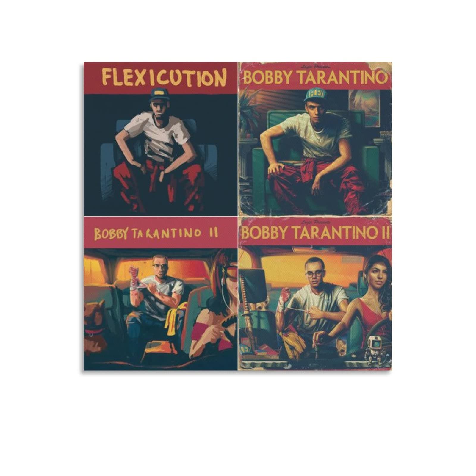 Illustrator Sam Spratt Breaks Down Every Logic Album Cover Canvas Art Poster And Wall Art Picture Print Modern Family Bedroom Decor Posters Unframe-style12x12inch(30x30cm)