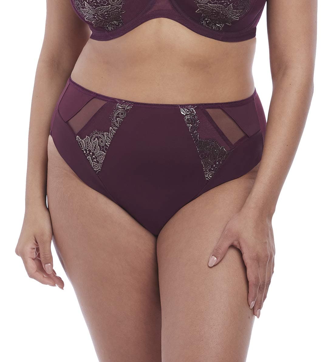 Elomi Women's Plus Size Eugenie Waist High-Cut Brief