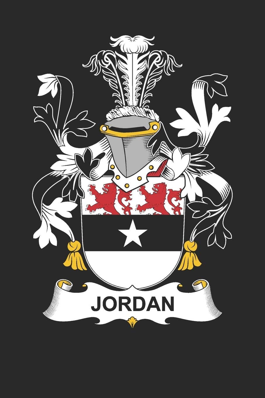 Jordan: Jordan Coat of Arms and Family Crest Notebook Journal (6 x 9 - 100 pages)