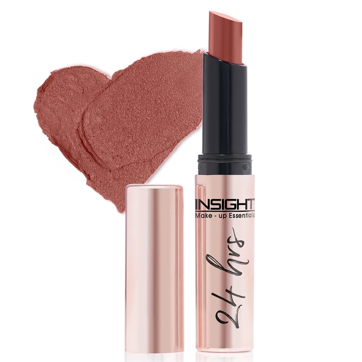 INSIGHT 24 Hrs Non-Transfer Matte Lipstick | Lightweight, Highly Pigmented, Long Wear | Kiss Proof & Smudge Proof | With Vitamin E & Jojoba Oil | Vegan, Toxin Free | Shade 13 - Moody (3g)
