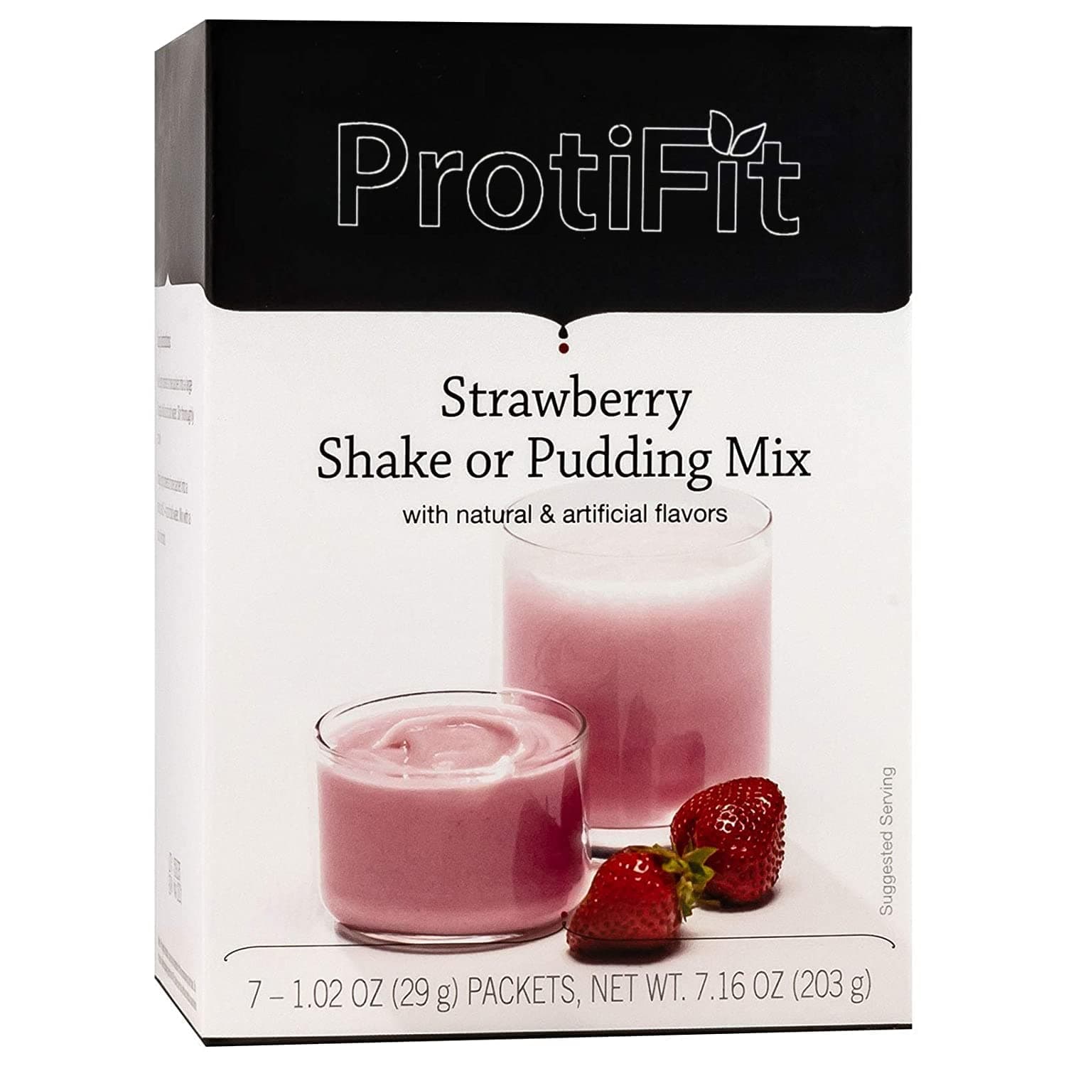 Proti Max by Bariatrix Nutrition Strawberry Shake Or Pudding Mix - for Weight Loss - Hunger Suppressant - 15 Grams of Protein - 100 Calories- Meal Replacement 7 Packets 0.92 OZ NET WT 6.4 OZ