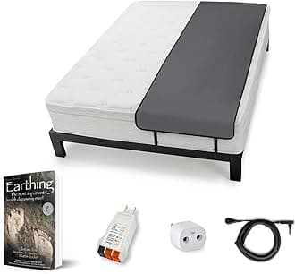 Grounding Sleep Mat Kit, Like a grounding Sheet for, Improve Sleep with Clint Ober's Products, fits Twin, Twin XL, Full, Queen, King, Cal King, and Split King, Polyurethane Foam