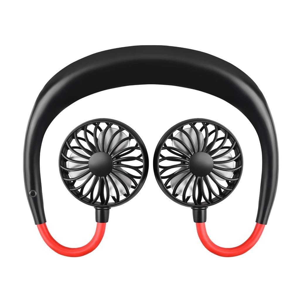 LEEDY Outdoor Sports Fan Mini Silent Hanging Neck Lazy Wearable Fan