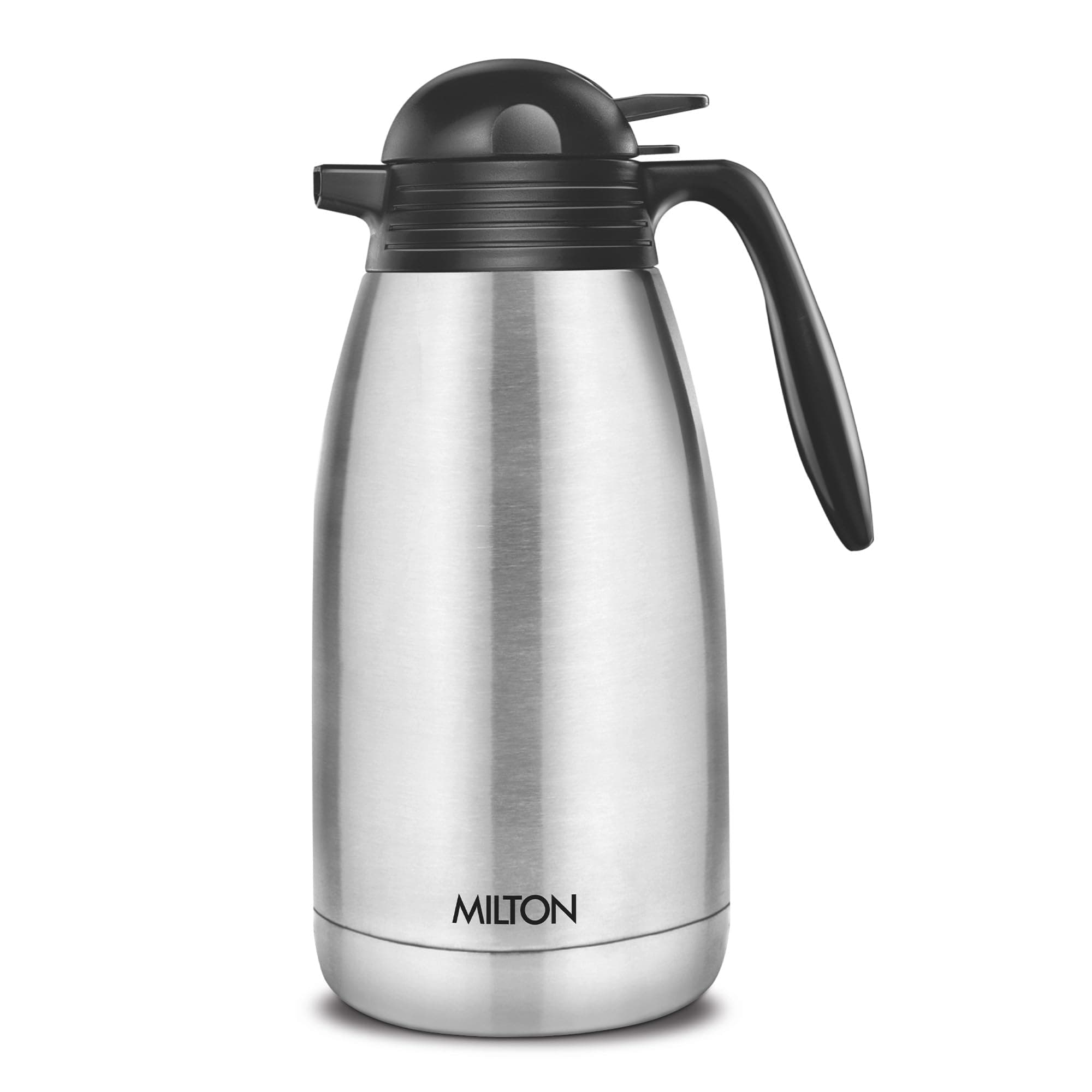Thermosteel Carafe 24 Hours Hot and Cold, 2000 ml, Silver | Rust Proof | Double Walled | Easy to Carry | Food Grade | Tea | Coffee | Juice