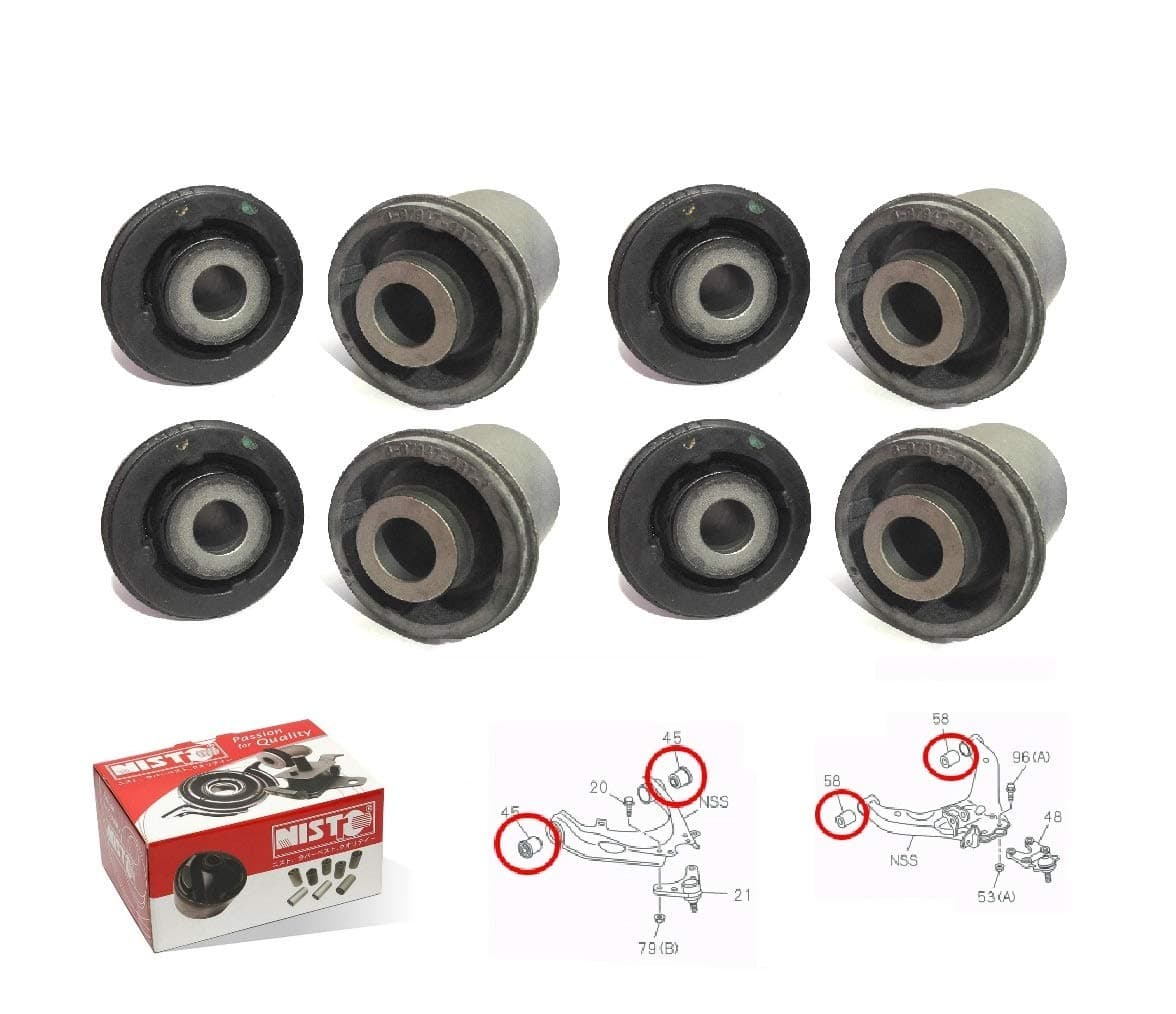 8 Front Upper Lower Control Arm Bushing For 2012-2018 Chevrolet Trailblazer MU-X