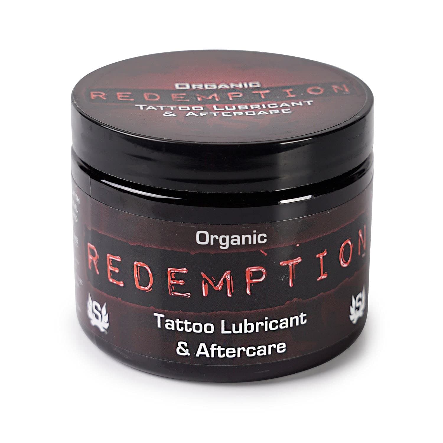 Redemption Organic Tattoo Lubricant Barrier and Aftercare All in One - Natural Tattoo Care Formula for Use During and After Tattoo - 6 Ounce Jar