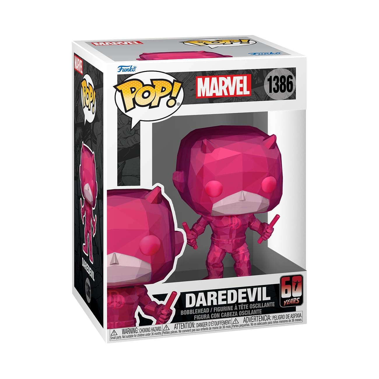 Funko Pop! Marvel: Dd 60th - Daredevil - (Facet) ​ - Marvel Comics - Vinyl Collectible Figure - Gift Idea - Official Merchandise - Toy for Children and Adults - Comic Books Fans