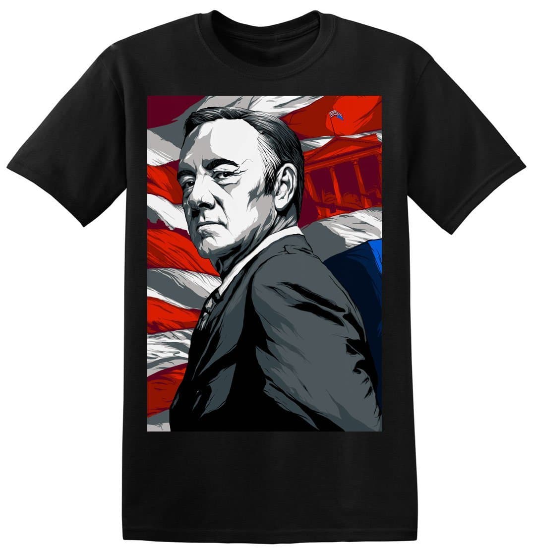 Frank Underwood USA Flag Portrait Men's T-Shirt