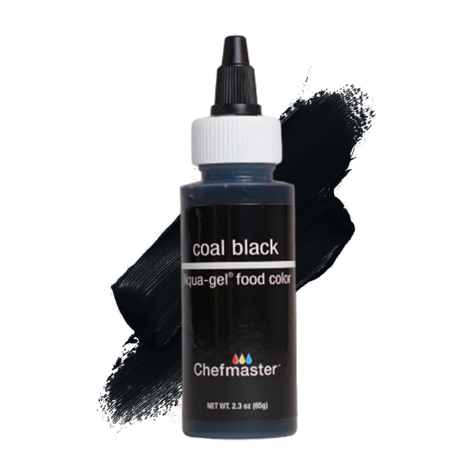Liqua-Gel Food Color. 2.3 oz.- Coal Black C5007-Bk-1