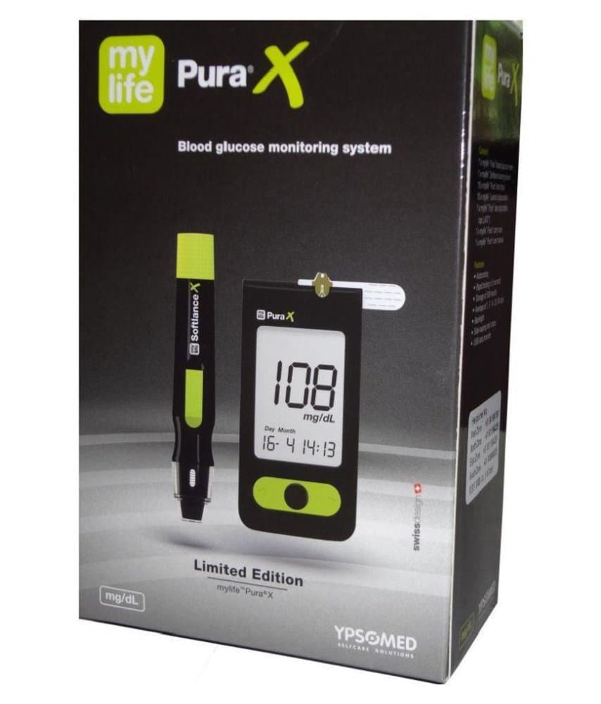 My Life Pura X Glucometer (Black)