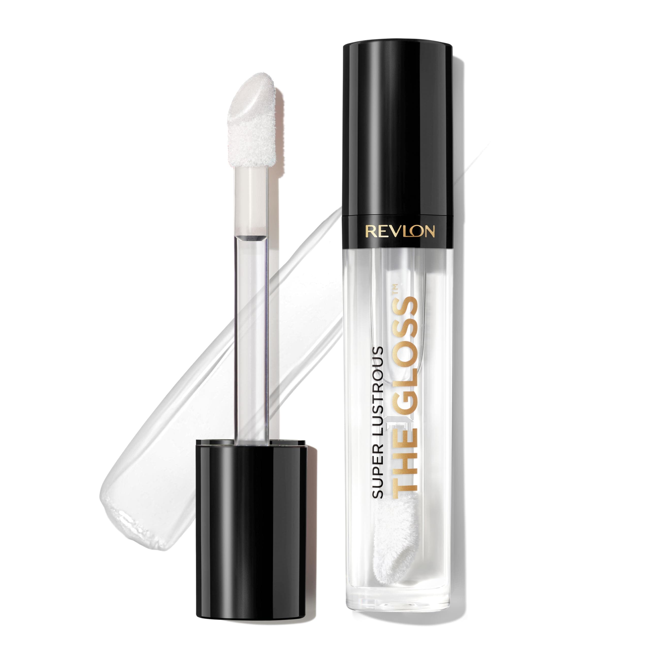 Revlon Super Lustrous Lip Gloss, High Impact Lipcolor with Moisturizing Creamy Formula, Infused with Agave, Moringa Oil, & Cupuacu Butter, Crystal Clear (200)