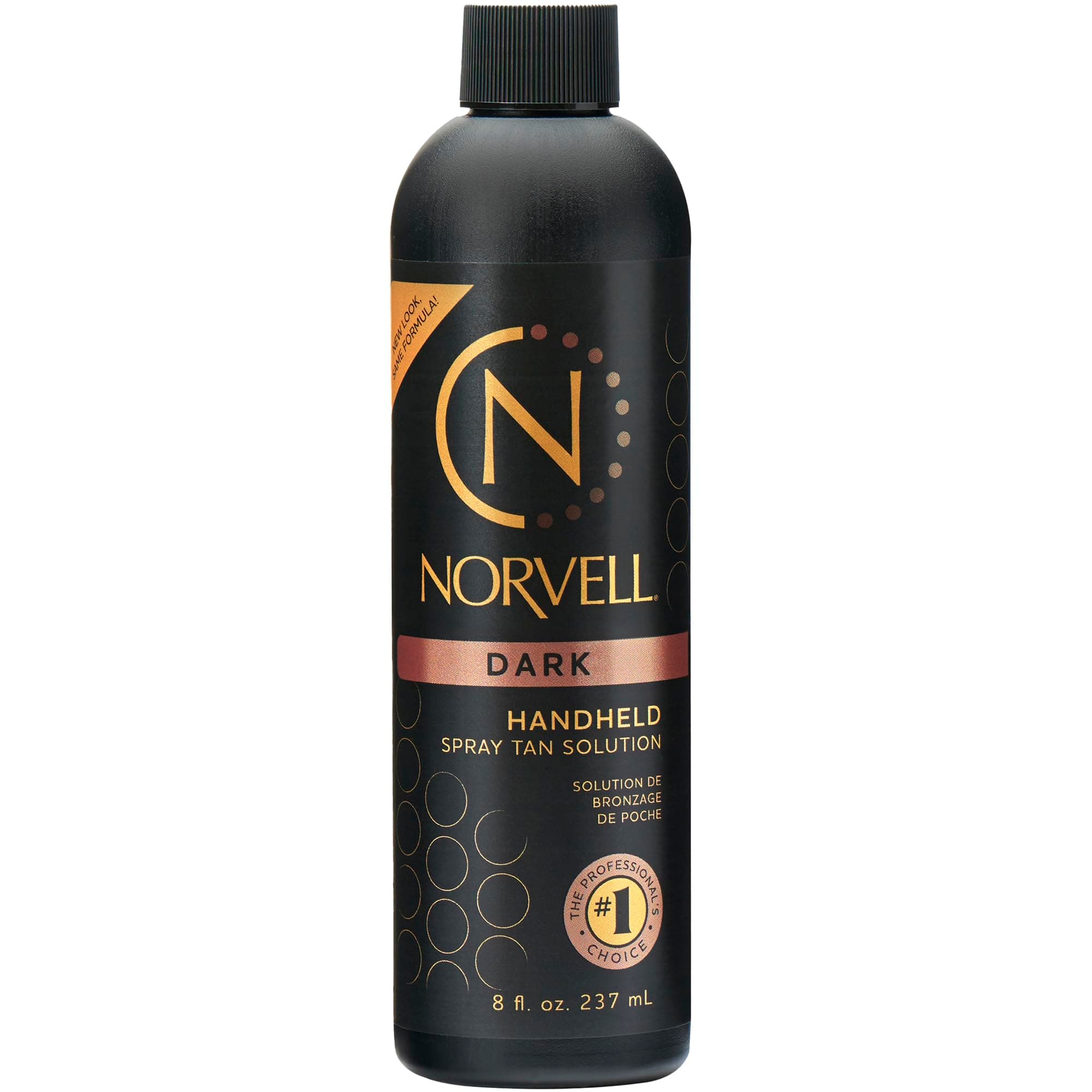 Norvell Premium Spray Tan Solution Dark 8 fl oz – Professional Sunless Tanning Formula for Deep Natural Bronze, Streak Free, Fast Drying, Long Lasting Color